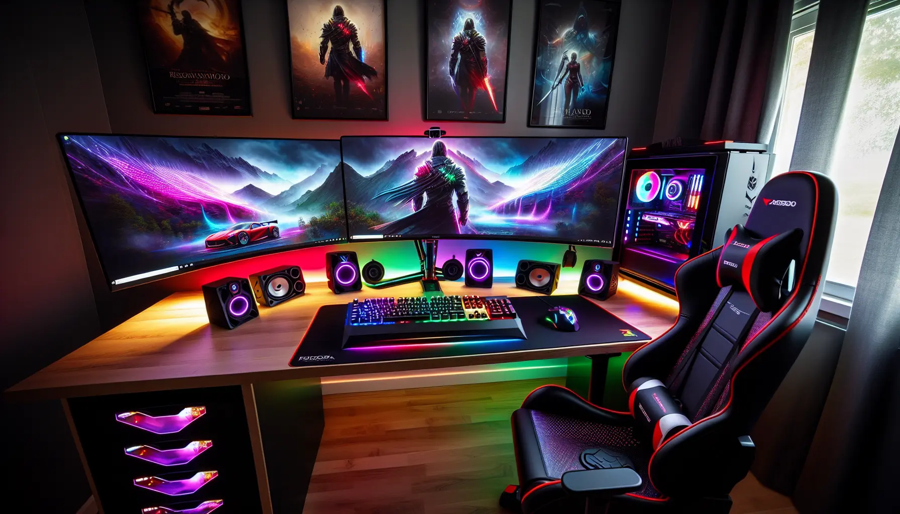 gaming set up