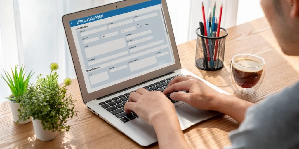 savings account application form